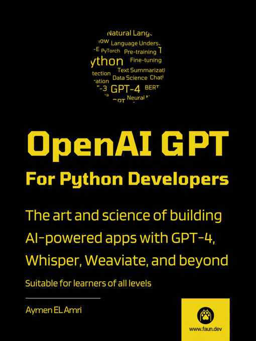 Title details for OpenAI GPT For Python Developers by Aymen El Amri - Available